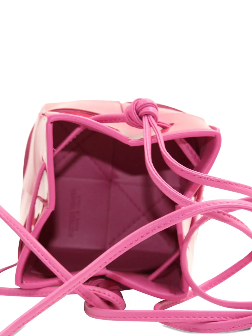 Pre-owned Bottega Veneta Mini Cassette Bucket Bag In Pink