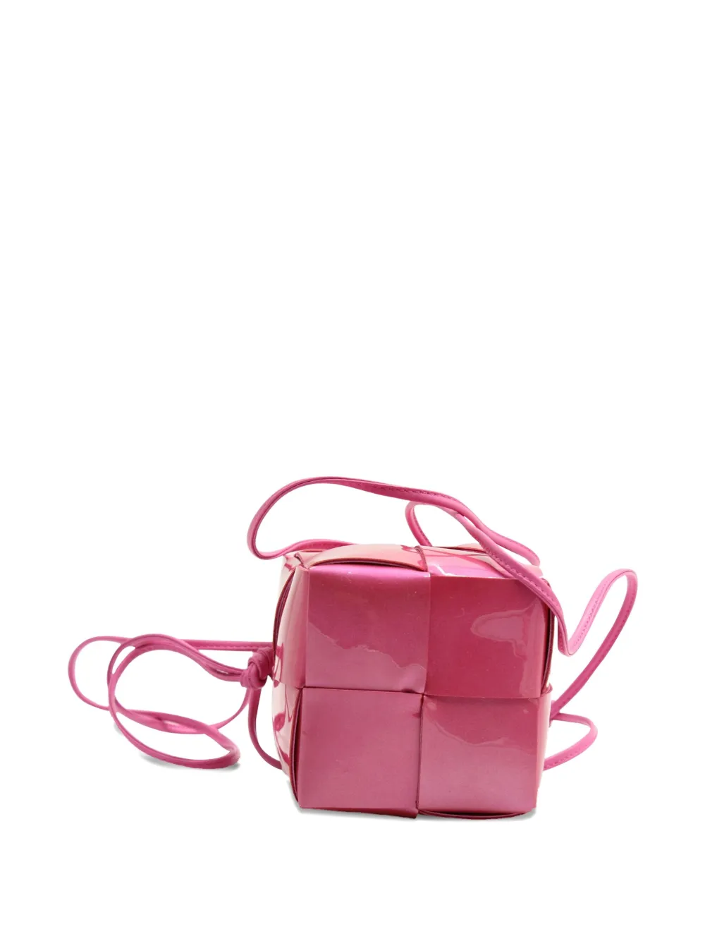 Pre-owned Bottega Veneta Mini Cassette Bucket Bag In Pink