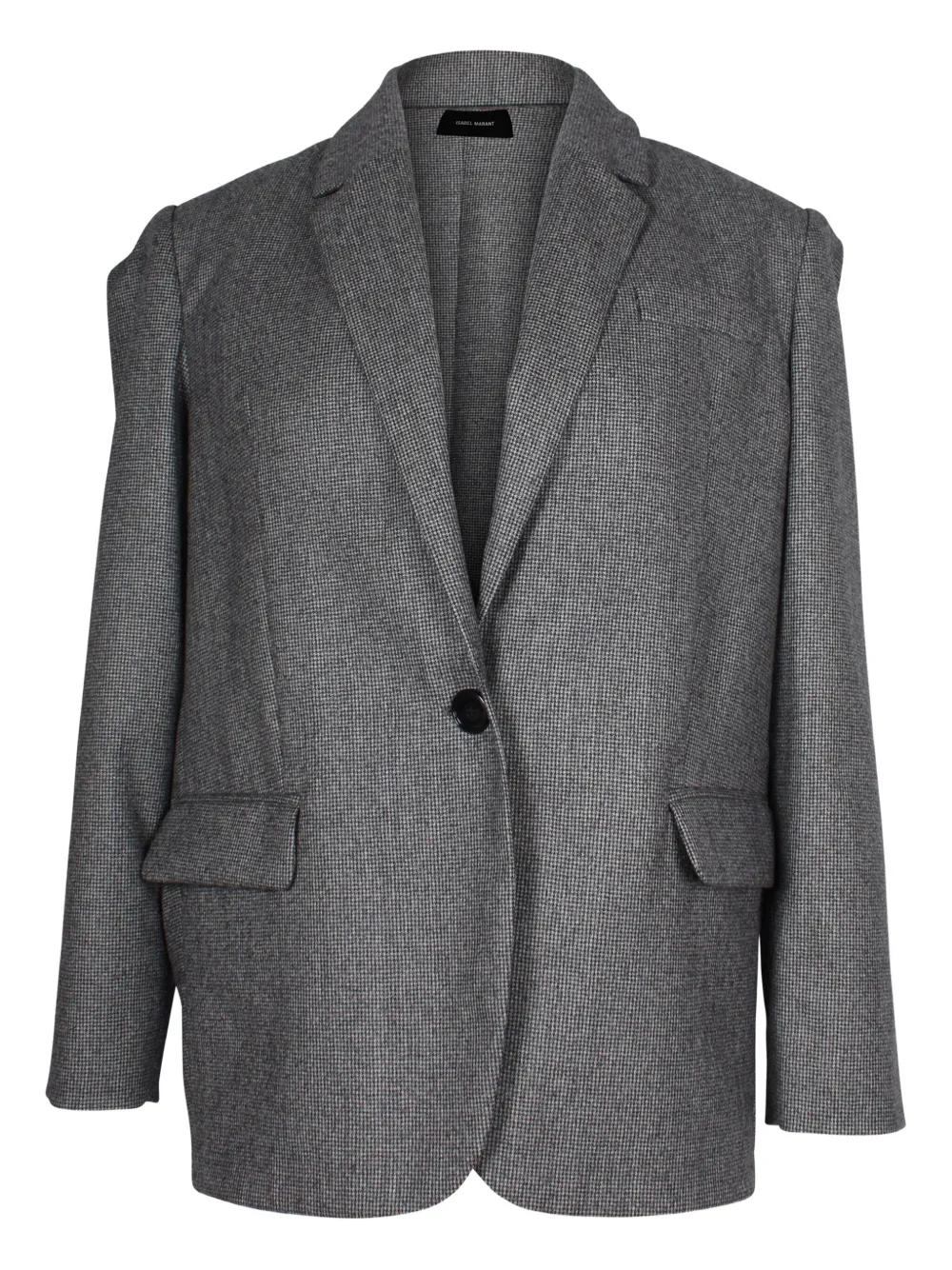 Isabel Marant Vintage virgin wool single-breasted blazer | Grey | Image 1
