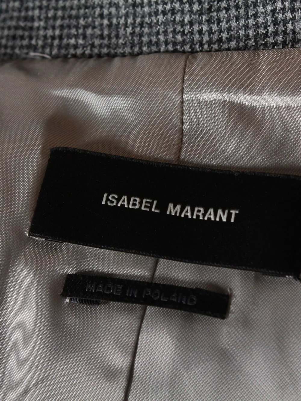 Pre-owned Isabel Marant Vintage Virgin Wool Single-breasted Blazer In Gray