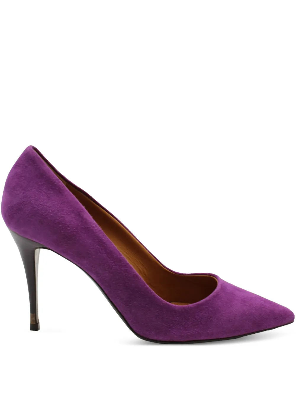 Fendi Pre-Owned pointed-toe suede pumps | Purple | Image 1