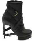 Nicholas Kirkwood platform wrap-strap ankle boots - Black