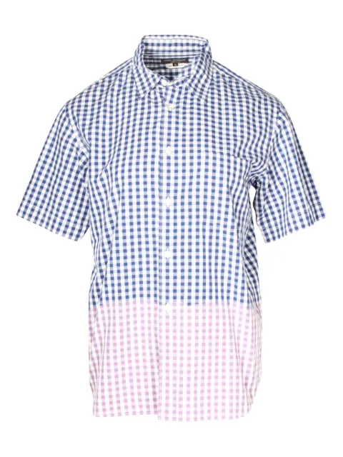 Comme Des Garçons Pre-Owned gingham-pattern short-sleeved shirt