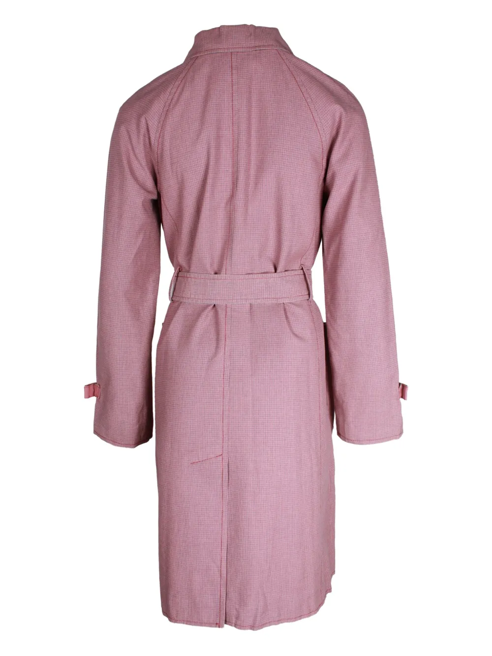 Marc Jacobs Vintage micro-plaid belted coat - Roze