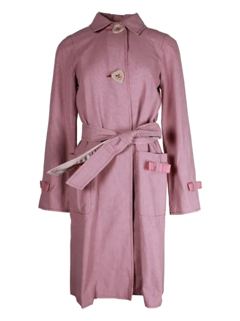 Marc Jacobs Vintage micro-plaid belted coat