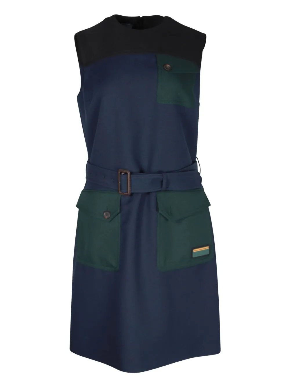 Prada Pre-Owned belted dress | Blue | Image 1