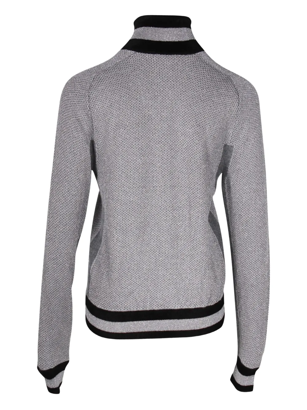 Pre-owned Chanel Zip-up Bomber Jacket In Gray