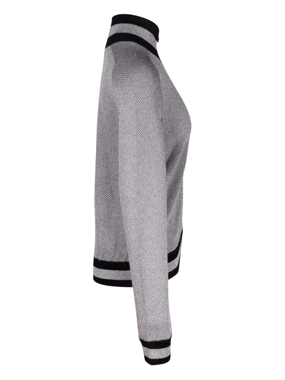 Pre-owned Chanel Zip-up Bomber Jacket In Gray