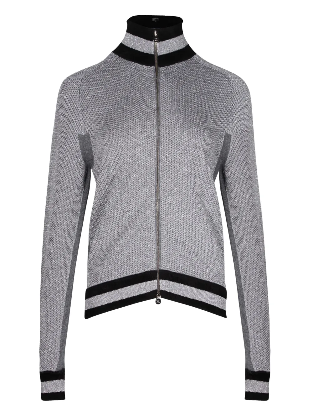 CHANEL Pre-Owned chamarra bomber con cierre | gris | Image 1