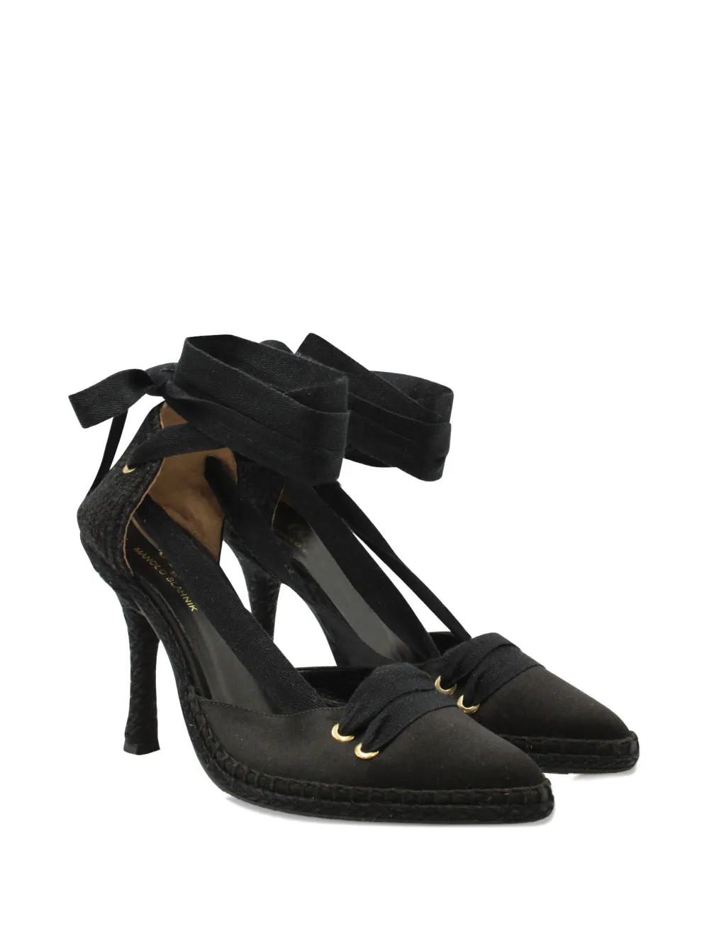 Manolo Blahnik satin tie pumps | Image 2