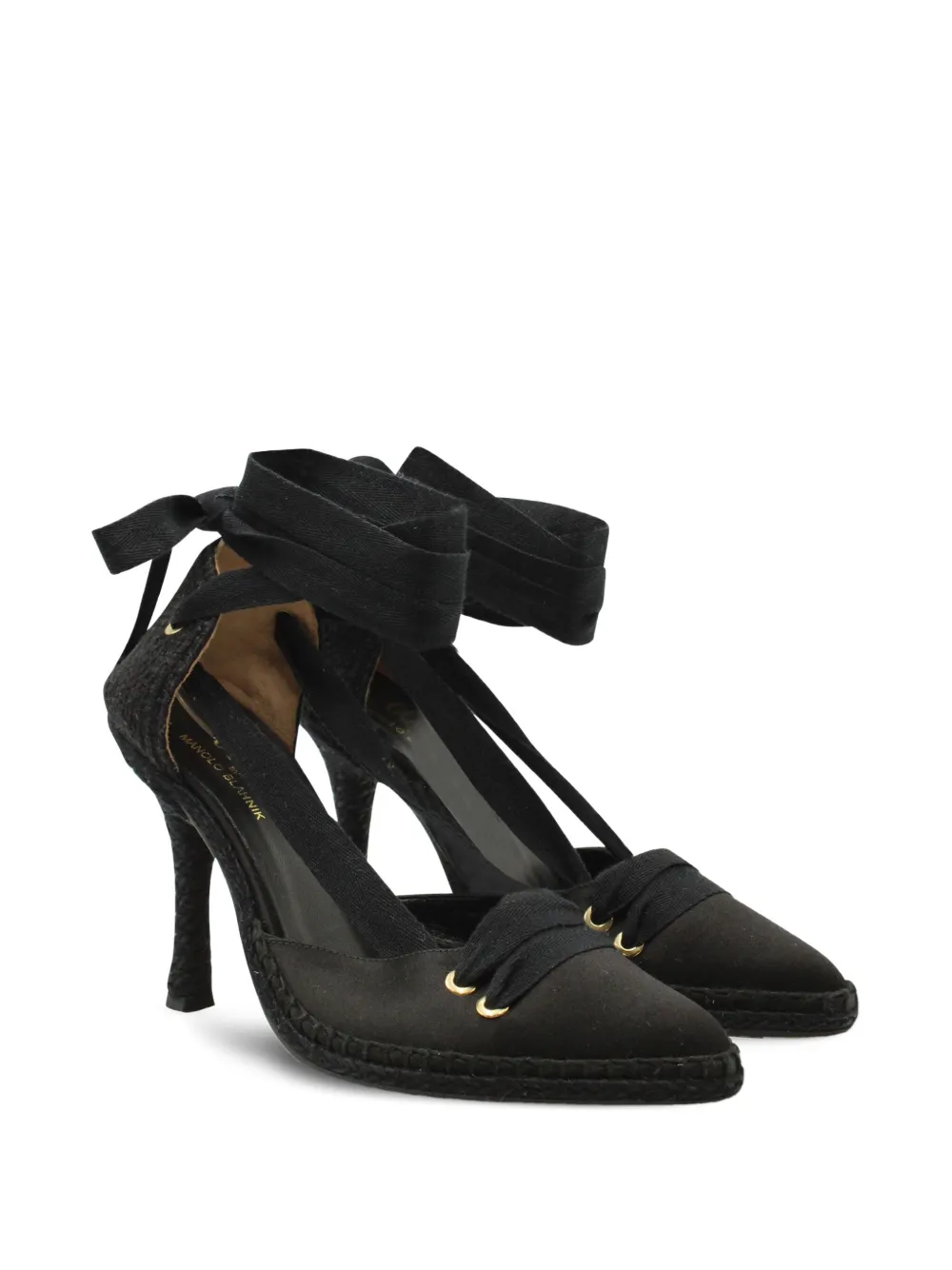 Manolo Blahnik satin tie pumps | Image 2