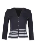 BOSS Jeisina textured striped jacket - Blue