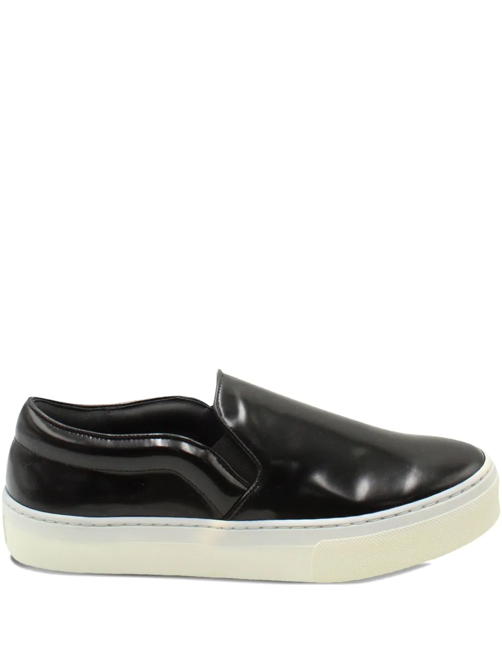 Celine Pre-Owned スリッポン レザースニーカー - ブラック Celine Pre-Owned スリッポン レザースニーカー - ブラック