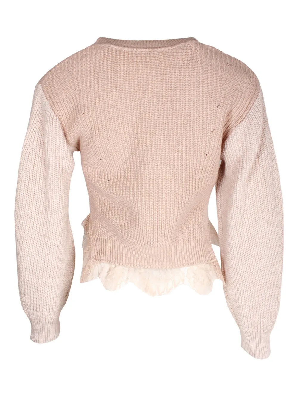 Self-Portrait lace-trimmed knit sweater | Image 2