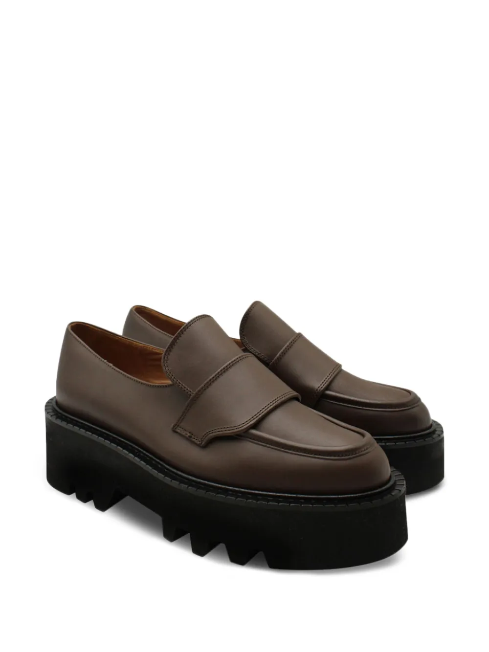 ATP Atelier Pescara loafers met chunky zool - Bruin