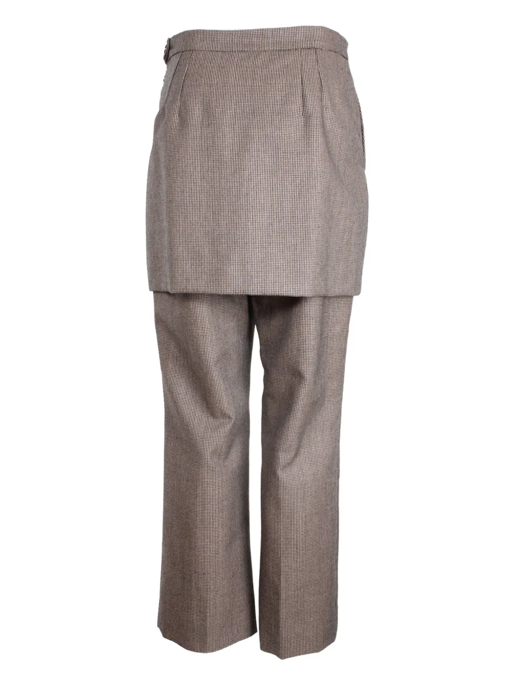 Dries Van Noten Pre-Owned checke overlayed-panel trousers | Image 2