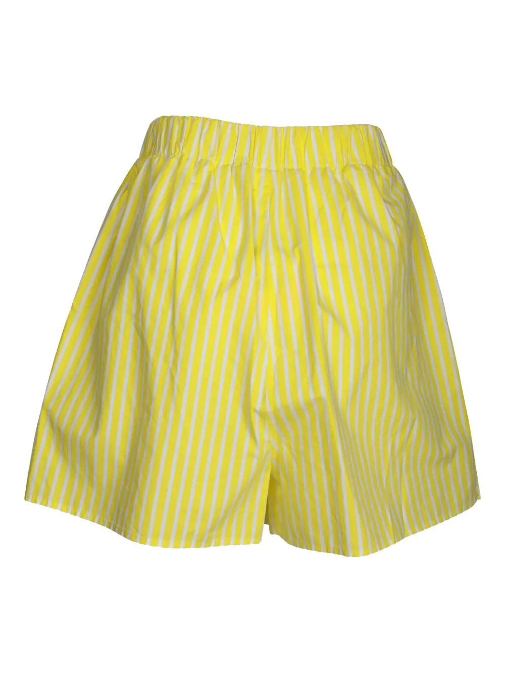 Pre-owned The Frankie Shop Lui Striped Shorts In Yellow