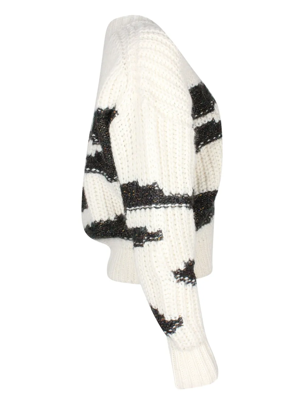 Pre-owned Ba&sh Two-tone Sweater In White