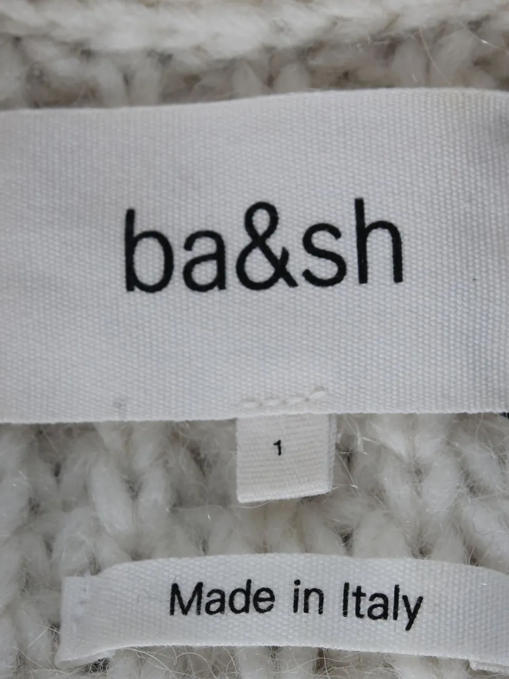 Pre-owned Ba&sh Two-tone Sweater In White