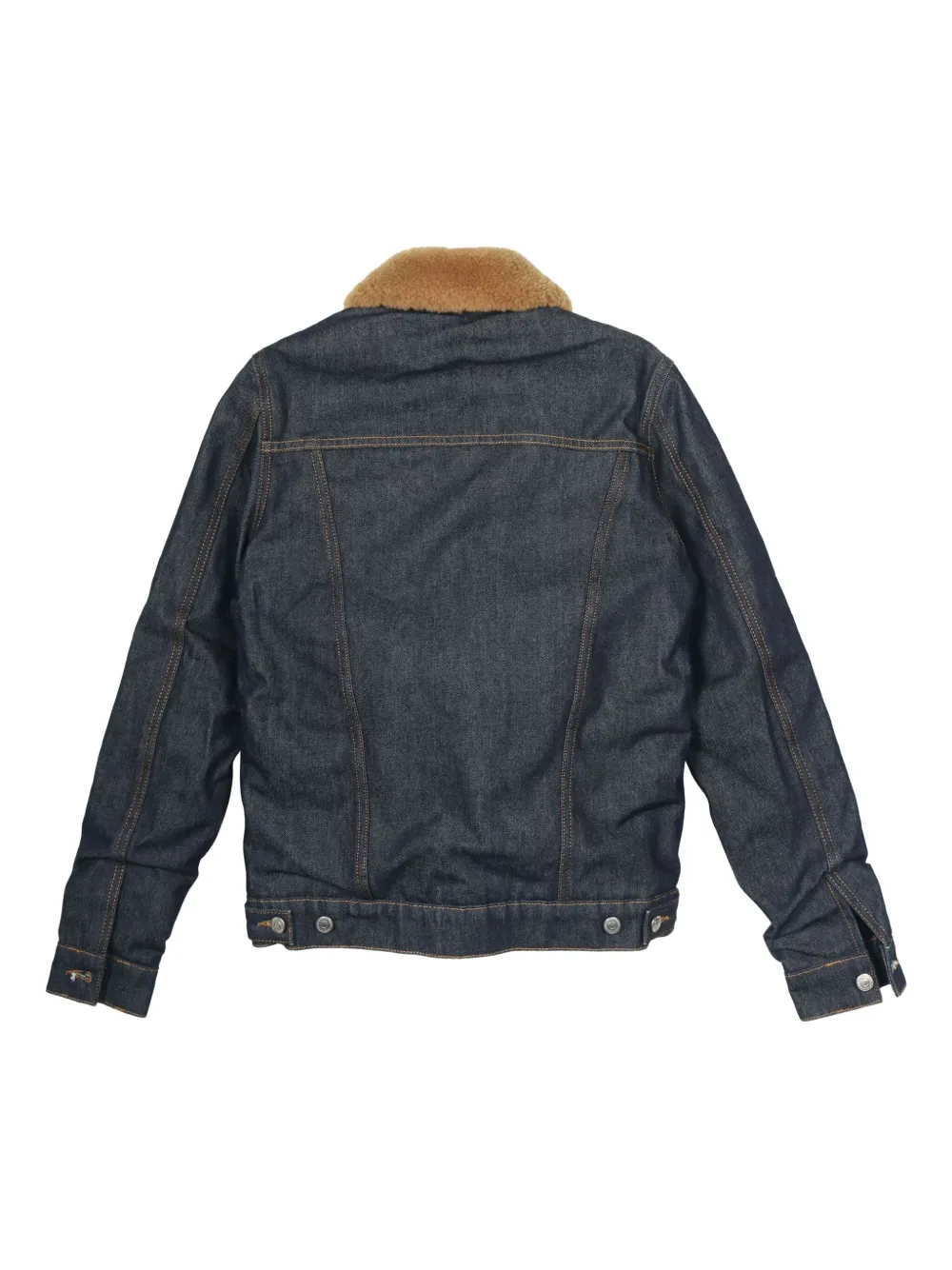 SANDRO shearling-collar denim jacket | Image 2