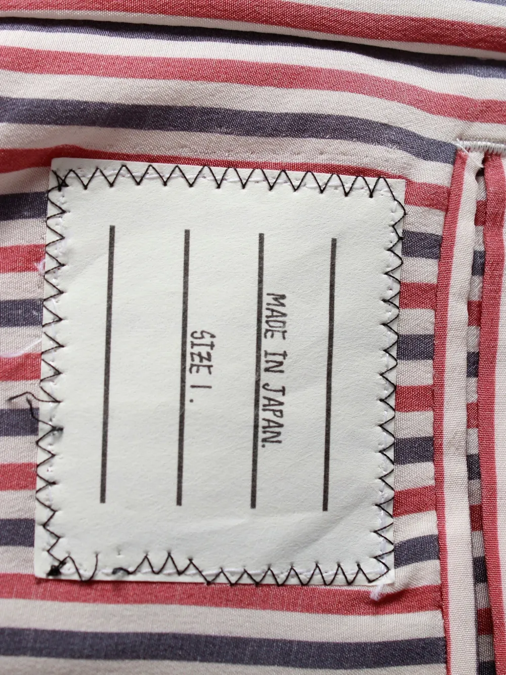 Pre-owned Thom Browne Checked Wool Coat In Black