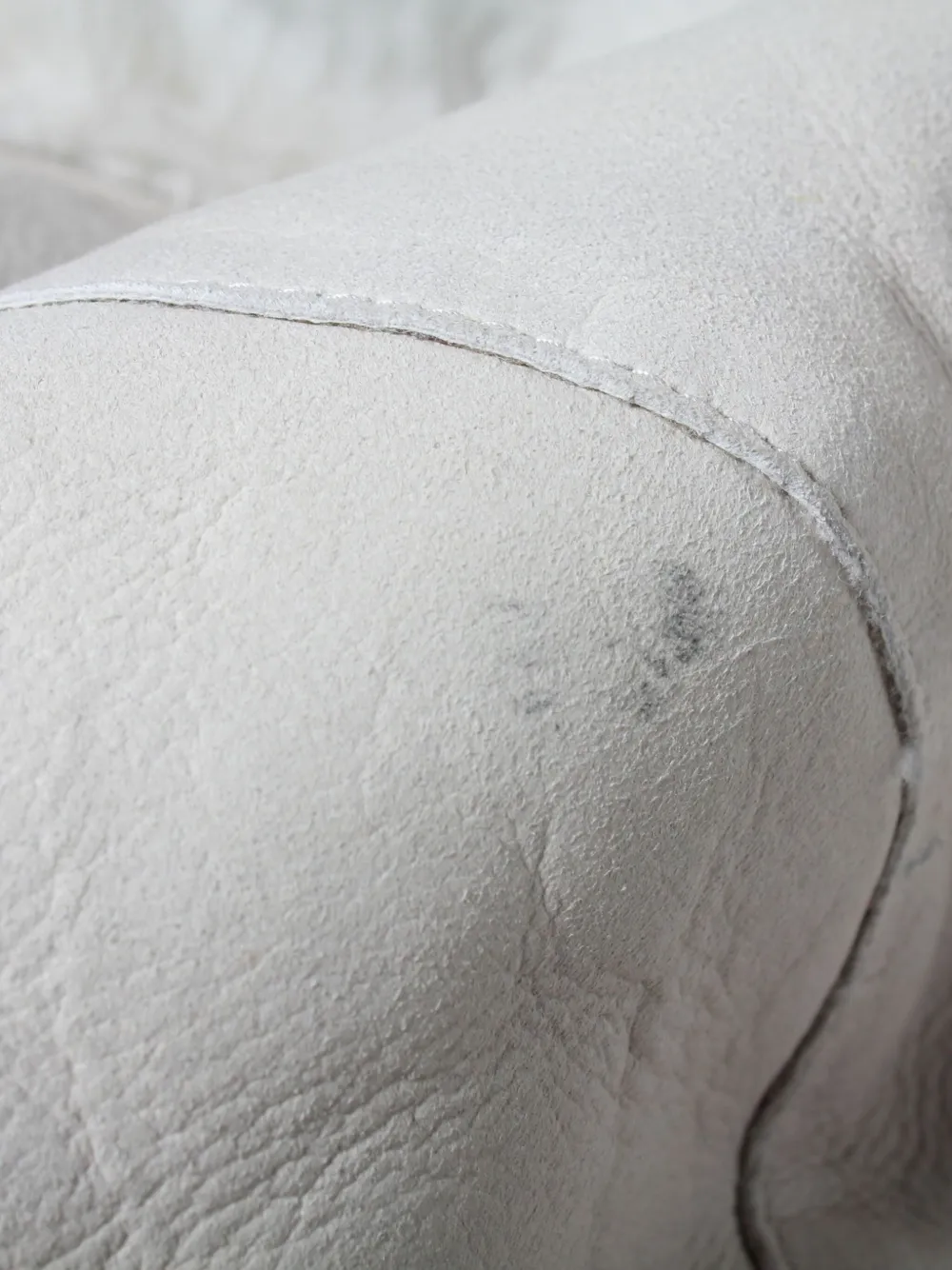 Pre-owned Joseph Reversible Leather Coat In White