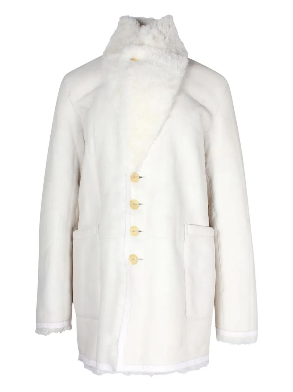 JOSEPH reversible leather coat | White | Image 1