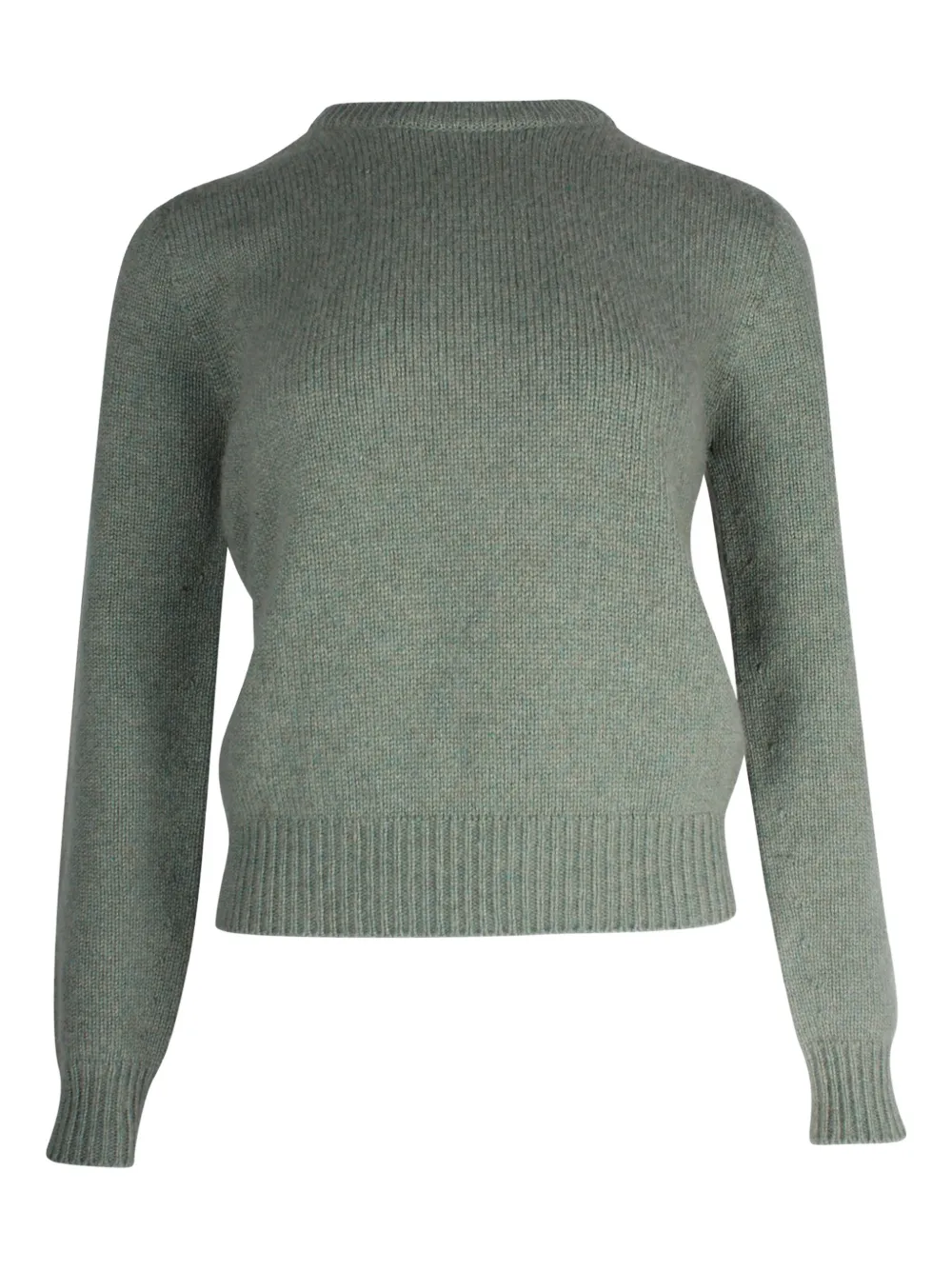 Pre-owned Celine Cashmere Knitted Sweater In Green