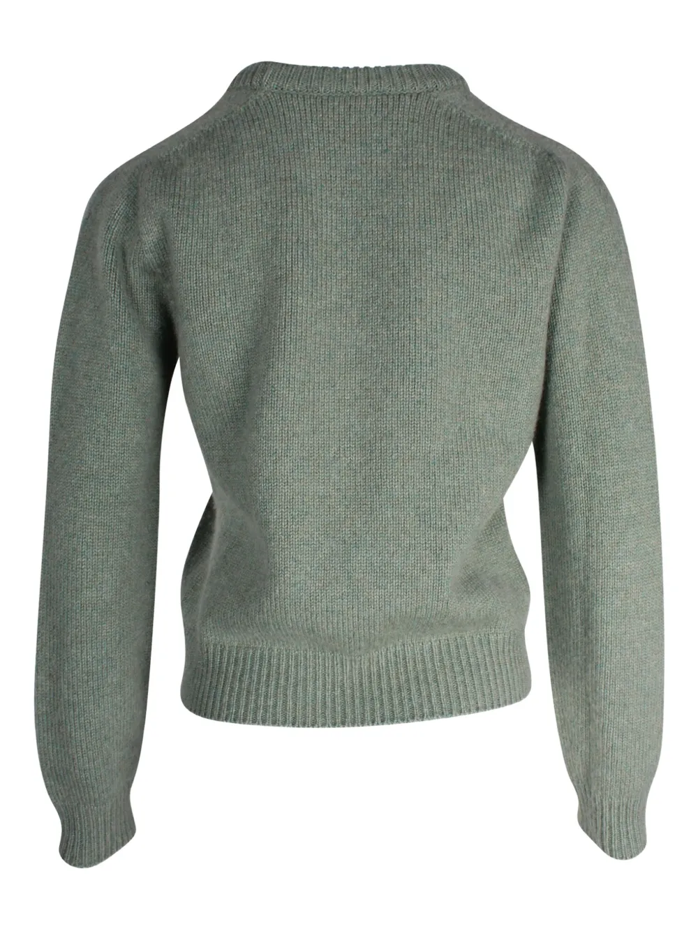 Pre-owned Celine Cashmere Knitted Sweater In Green