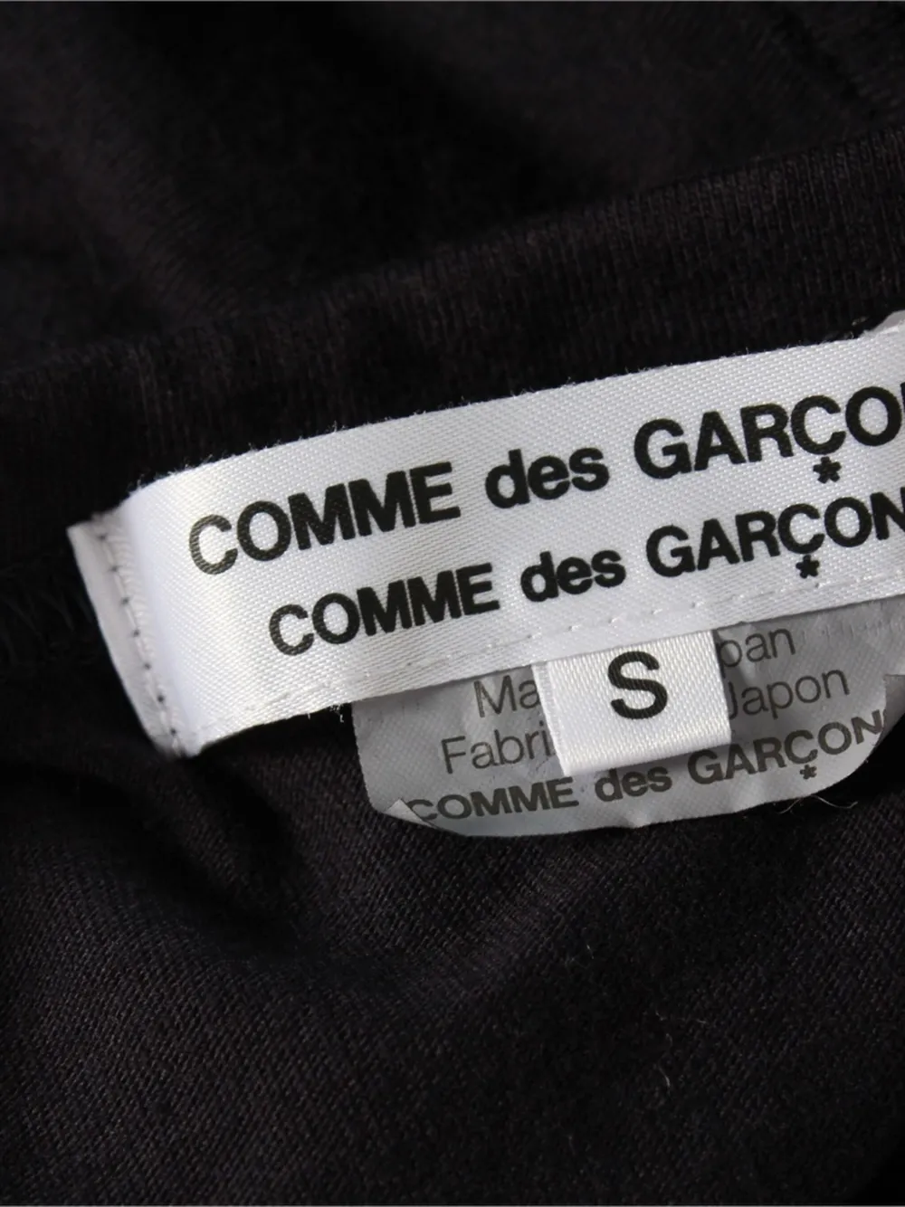 Pre-owned Comme Des Garçons Polka-dot Cotton Top In Black