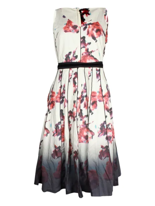 Robe mi-longue plissée à fleurs - Marc Jacobs Vintage - Modalova