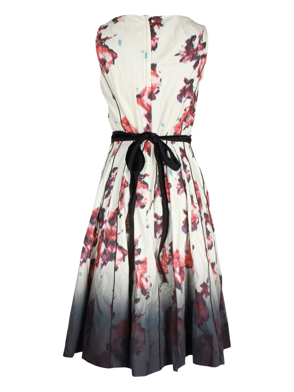 Marc Jacobs Vintage floral-print pleated midi dress - Wit