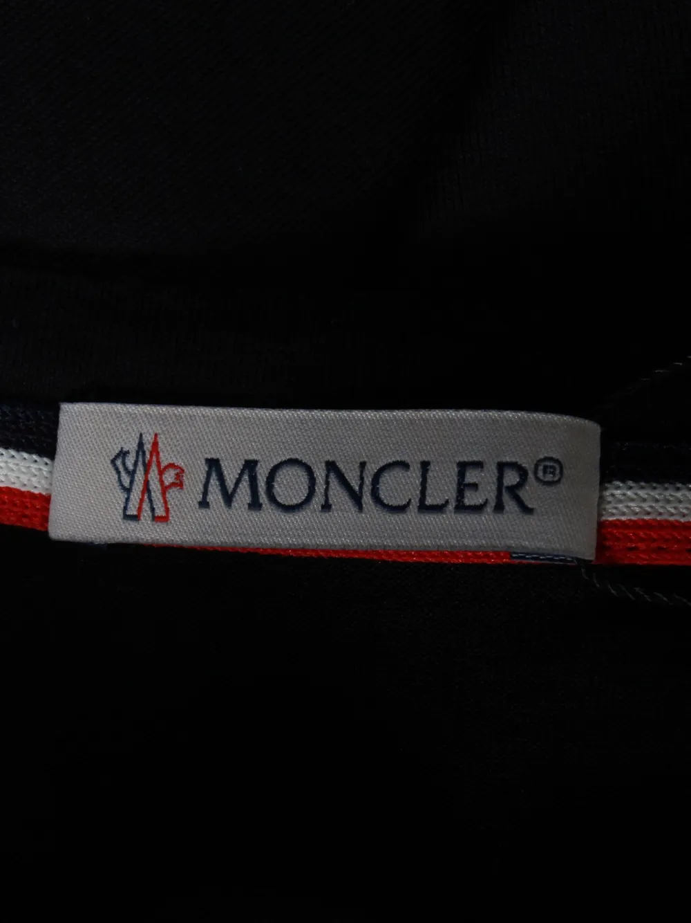 Moncler Vintage striped-cuffs cotton T-shirt | Image 2