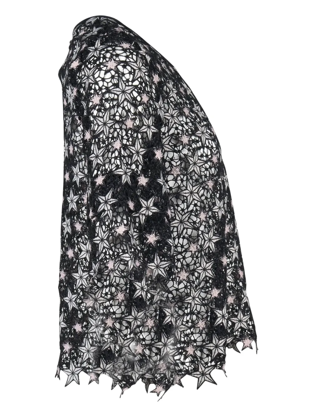 Pre-owned Sandro Guipure-lace Top In Black