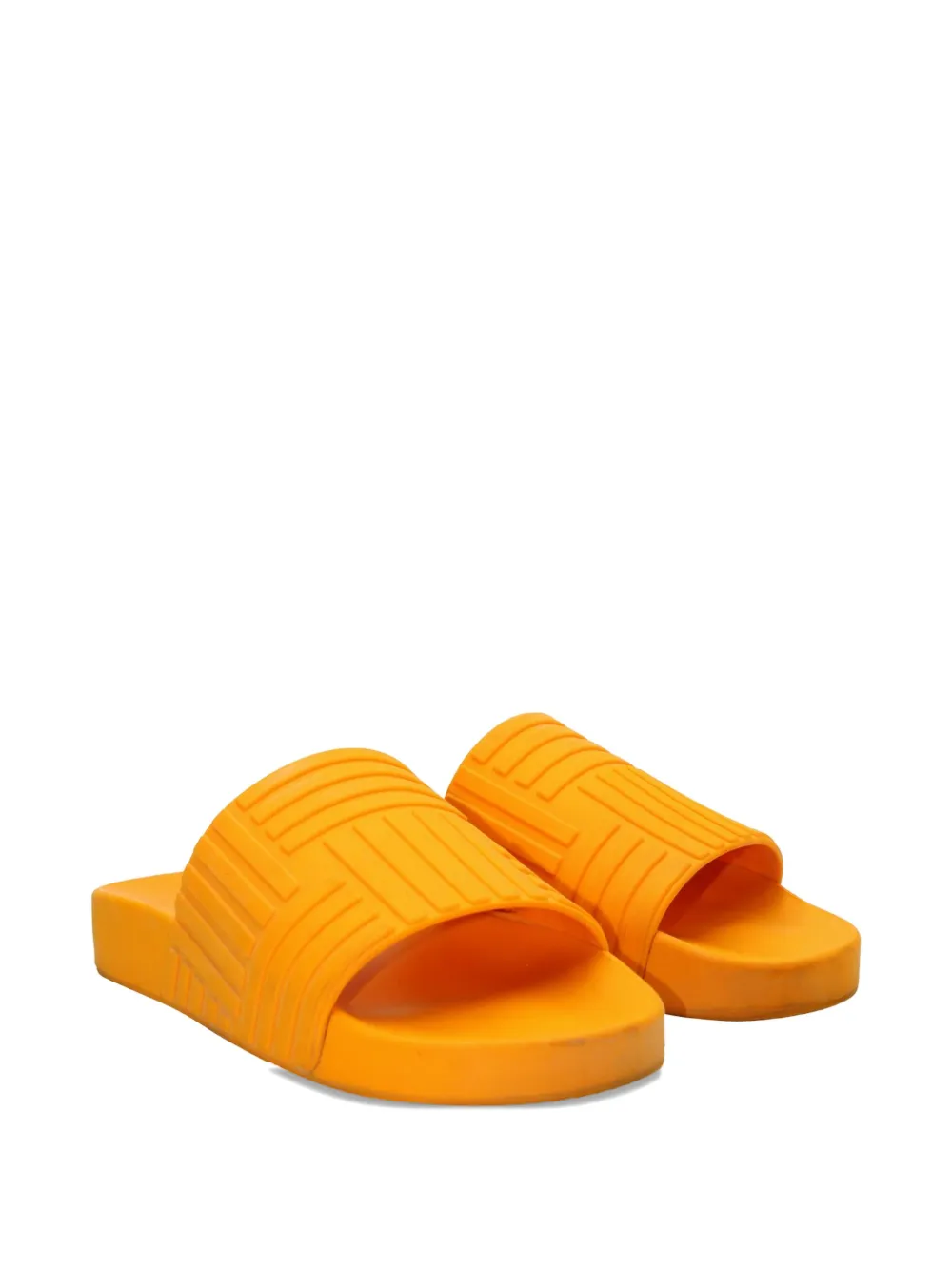 Bottega Veneta Pre-Owned geometric-pattern slides - Oranje