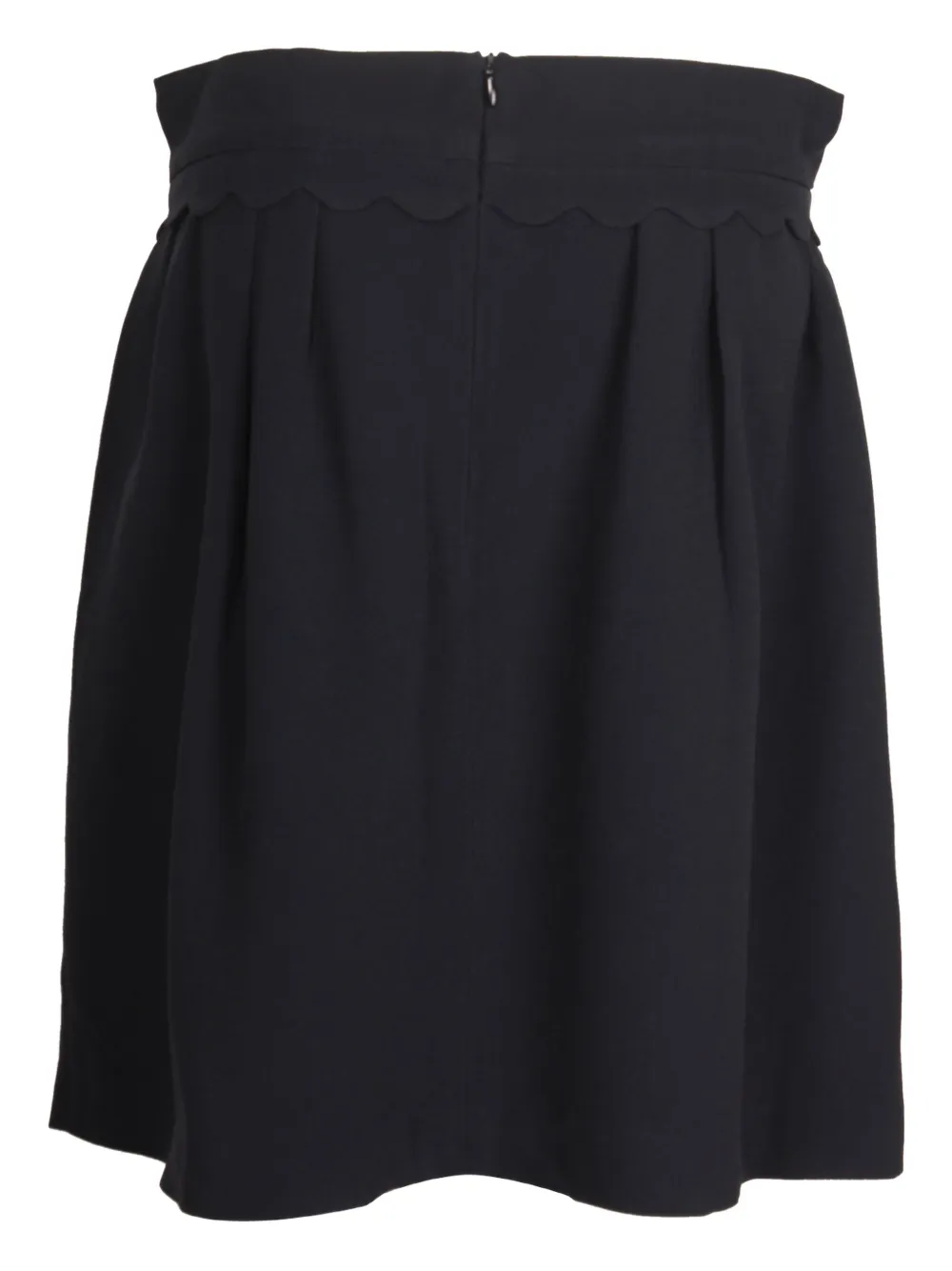 Miu Miu Pre-Owned scallop-pocket mini skirt - Blauw