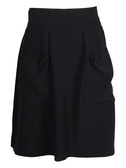 Miu Miu Pre-Owned scallop-pocket mini skirt