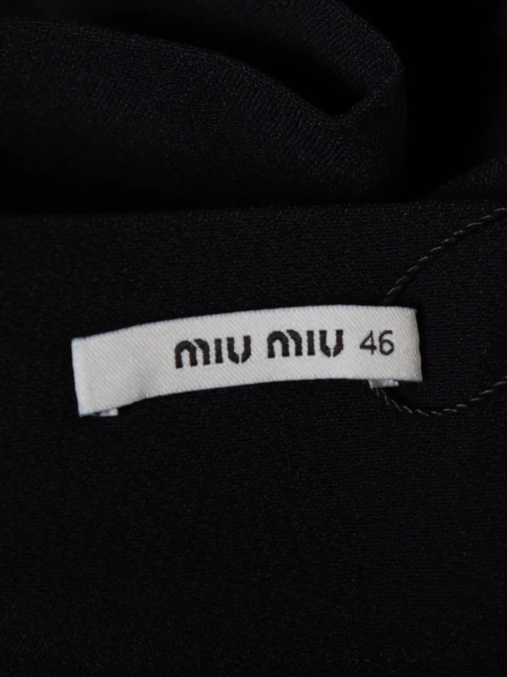 Pre-owned Miu Miu Scallop-pocket Mini Skirt In Blue