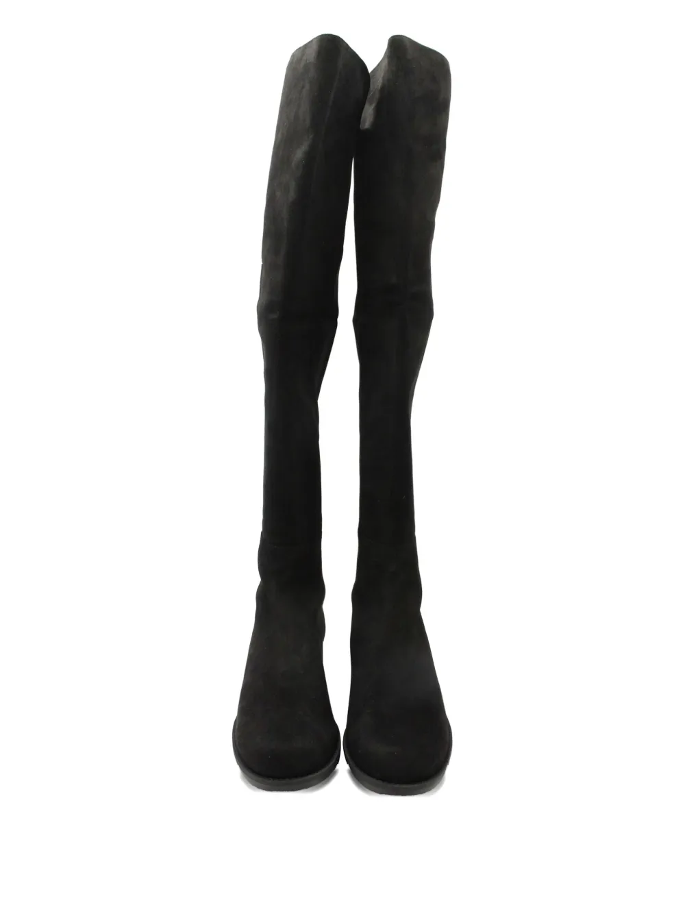 Stuart Weitzman 5050 stretch suede knee-high boots - Zwart