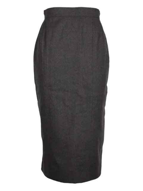 CHANEL Pre-Owned button-detail midi skirt