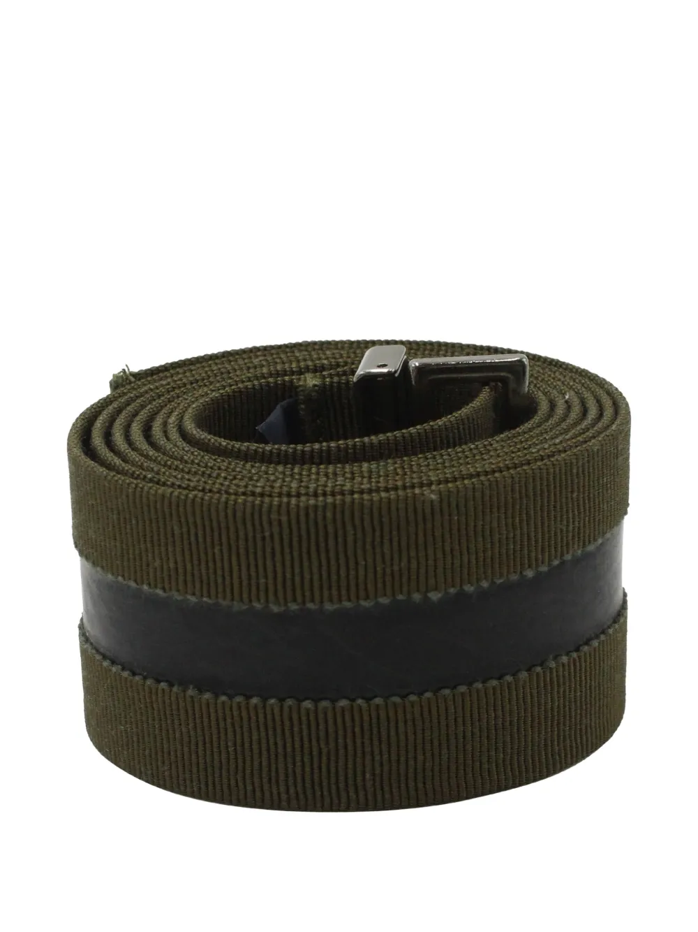 Jil Sander Pre-Owned canvas leather-insert belt | Image 2