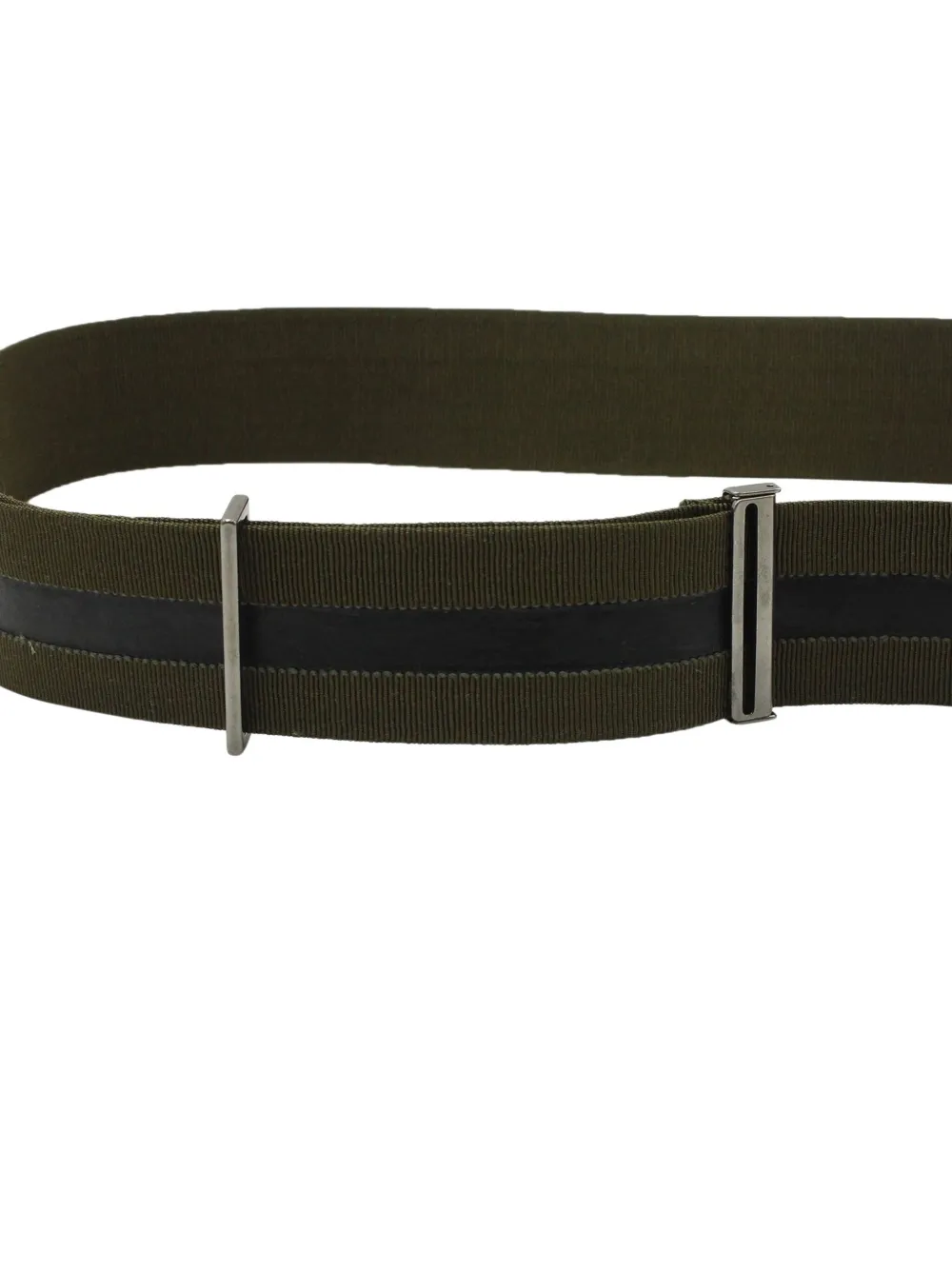 Pre-owned Jil Sander Canvas Leather-insert Belt In Green