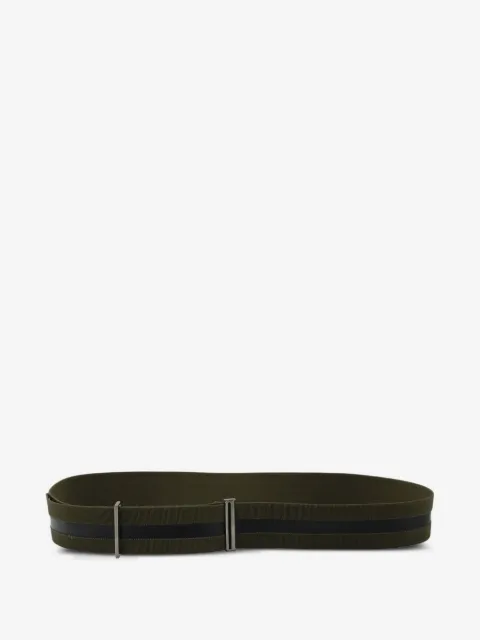 Jil Sander Pre-Owned حزام كانفا بإضافات جلد