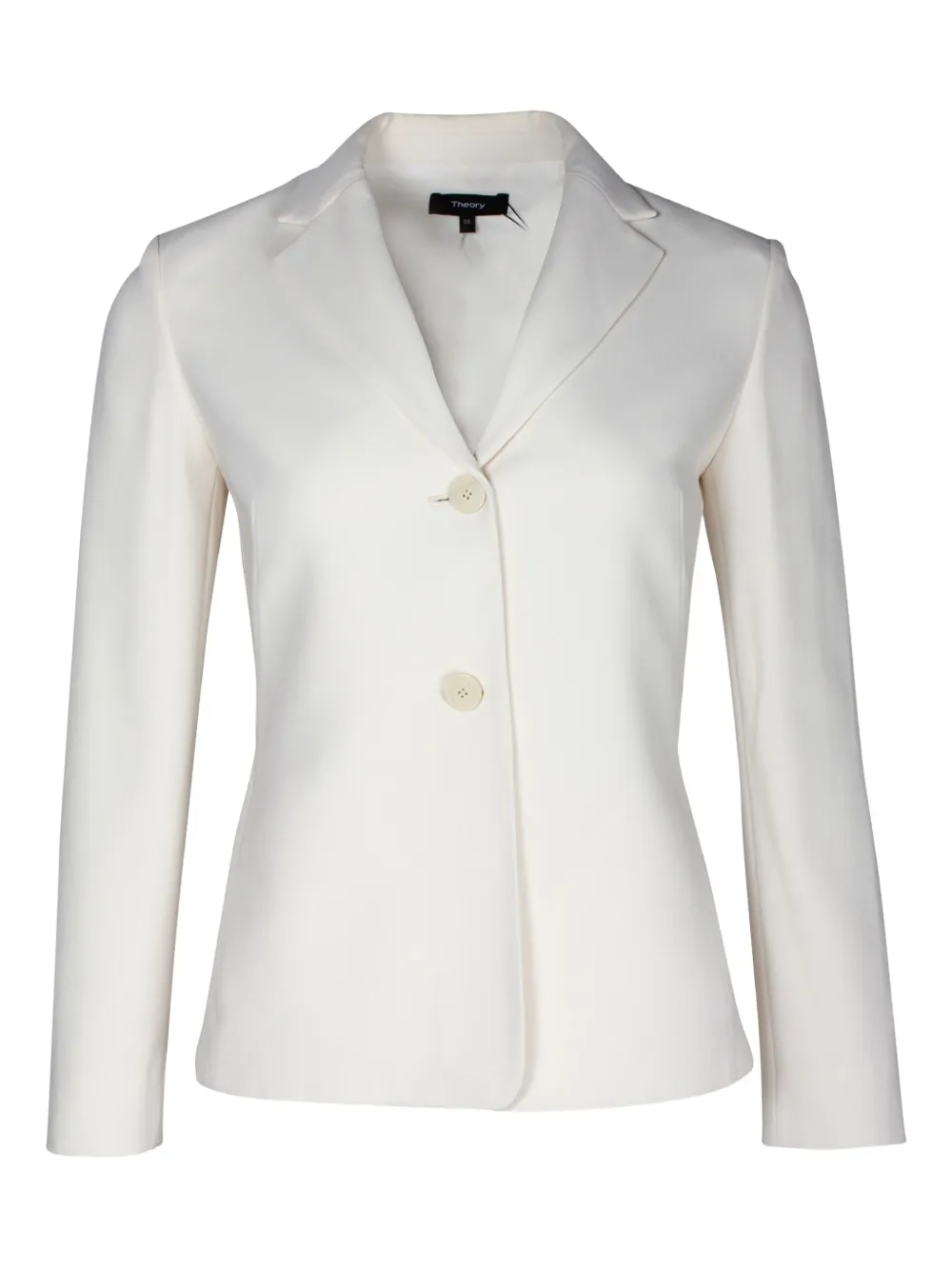 Pre-owned Theory Single-breasted Blazer In White