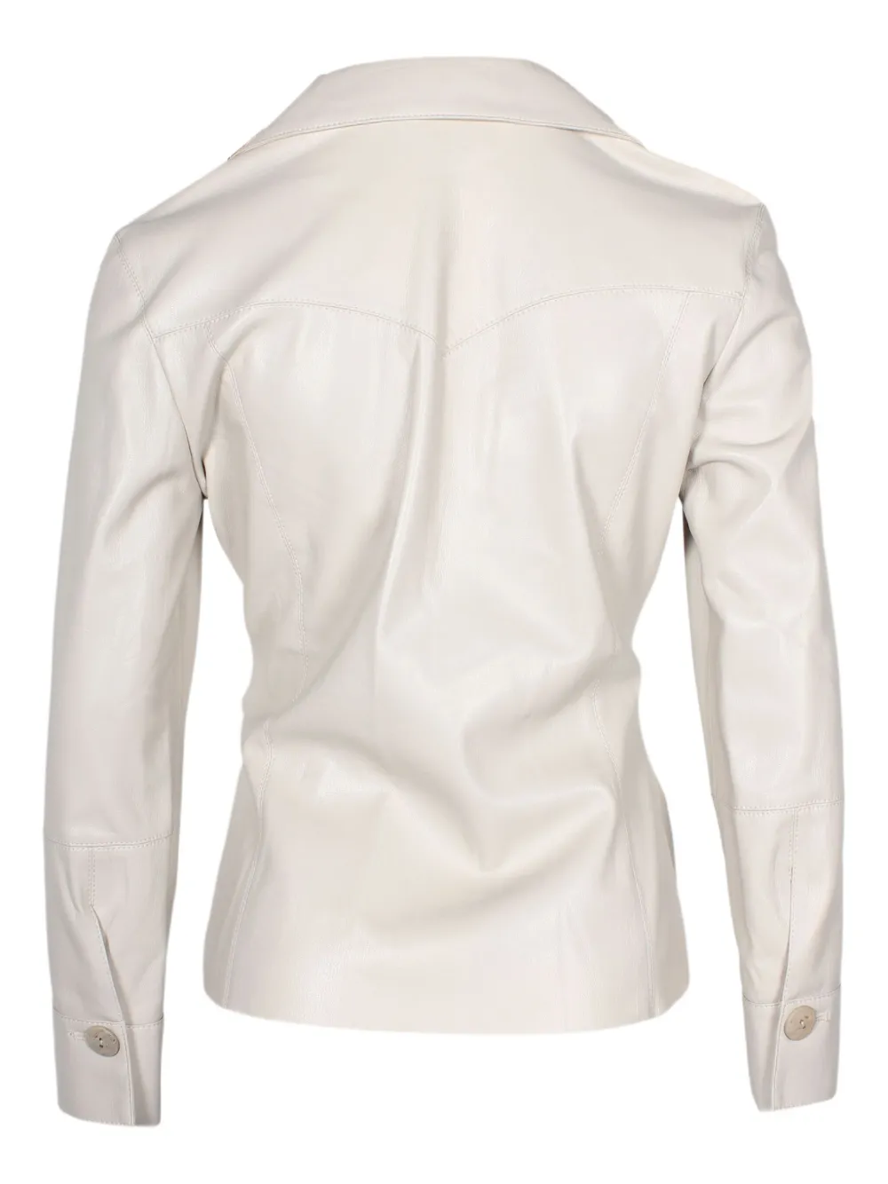 Pre-owned Nanushka Belted Long-sleeve Shirt In Sand