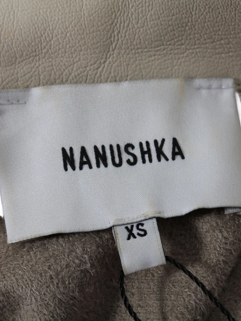 Pre-owned Nanushka Belted Long-sleeve Shirt In Sand