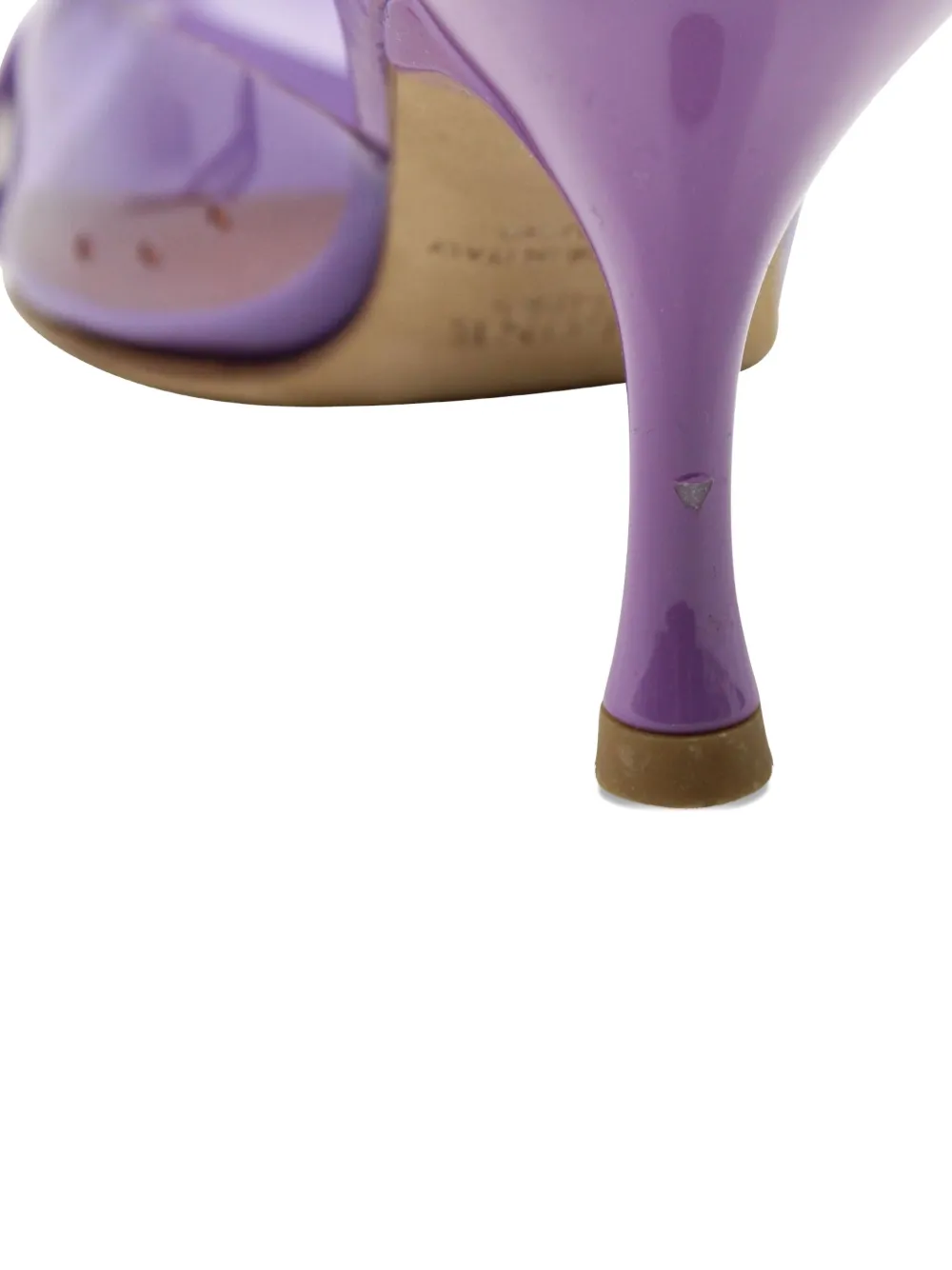 Pre-owned Malone Souliers Joella Mules In Purple