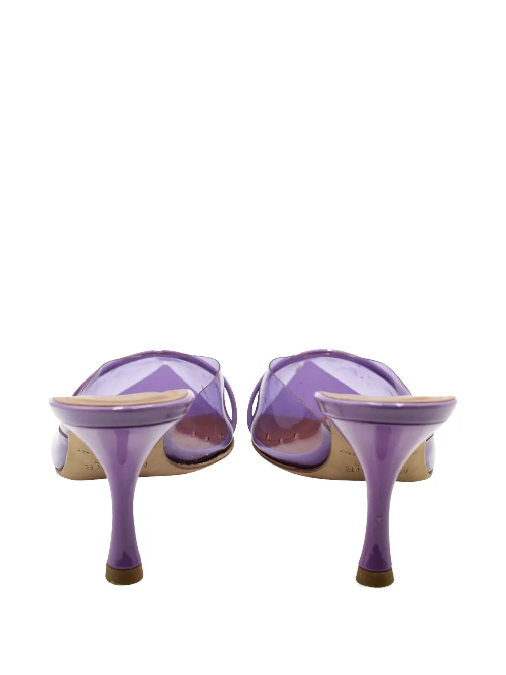 Pre-owned Malone Souliers Joella Mules In Purple