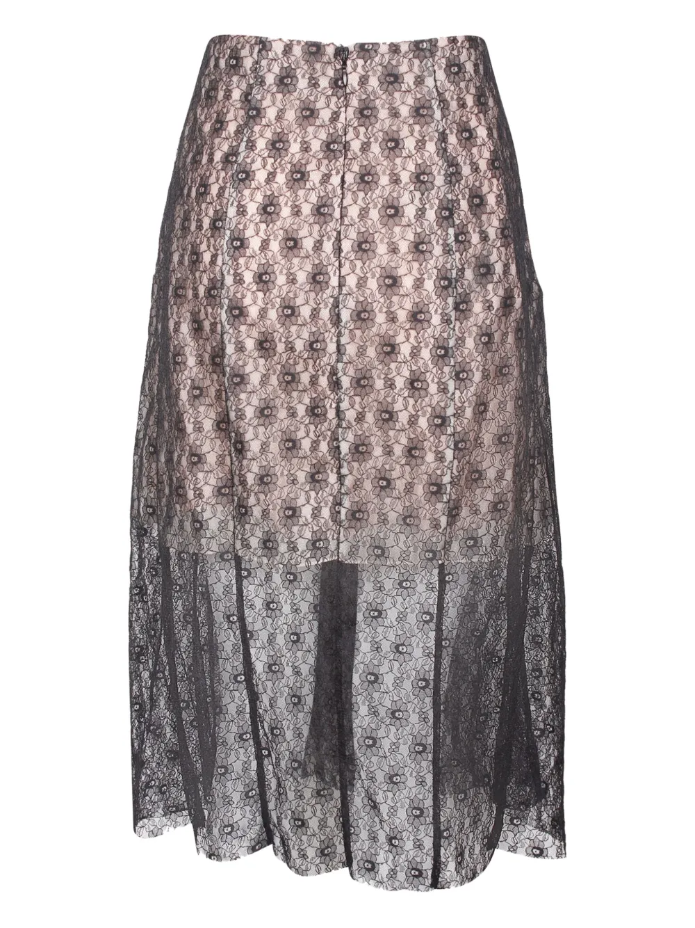 Stella McCartney Pre-Owned Rok met bloemenkant - Zwart