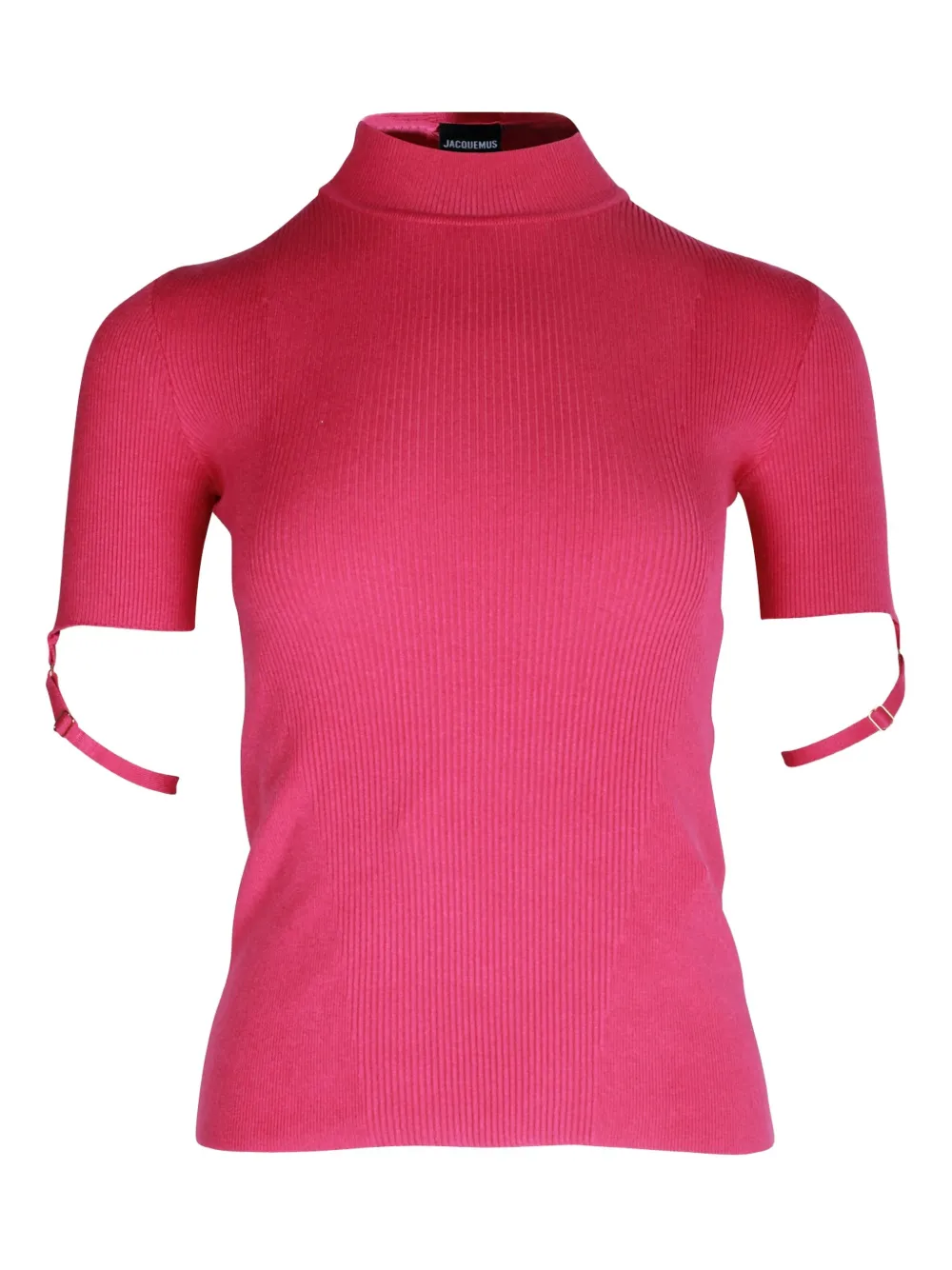 Jacquemus Pre-Owned ribbed high-neck top | Pink | Image 1